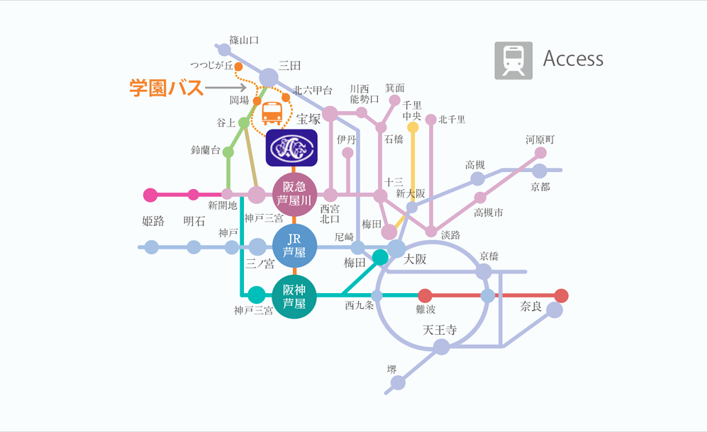 交通アクセス 芦屋学園中学校 高等学校